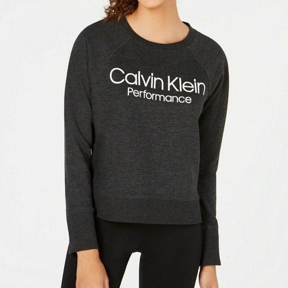 calvin klein black logo sweatshirt